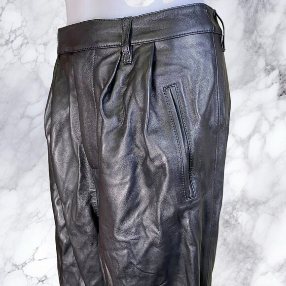 Lovers and Friends Seymore Leather Pants - Black - Picture 3 of 8